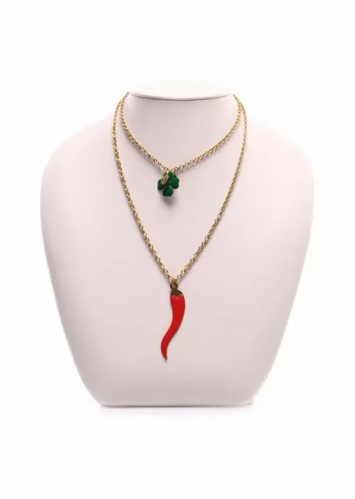 Discount Collana Donna | Co 770 Corno Verde Rosso Collane