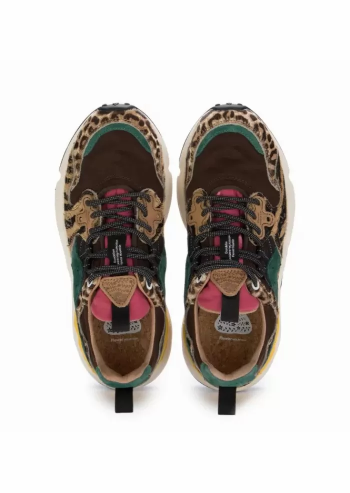 Hot | Sneakers Yamano 3 Pony Hair Marrone Multicolore Stivali