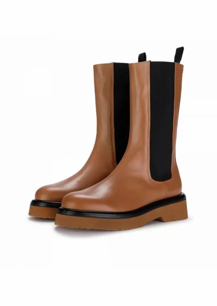 Cheap | Stivali Chelsea In Pelle Marrone Tabacco Stivali