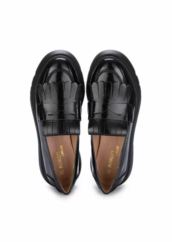 Fashion | Mocassini Pelle Frange Nero Mocassini