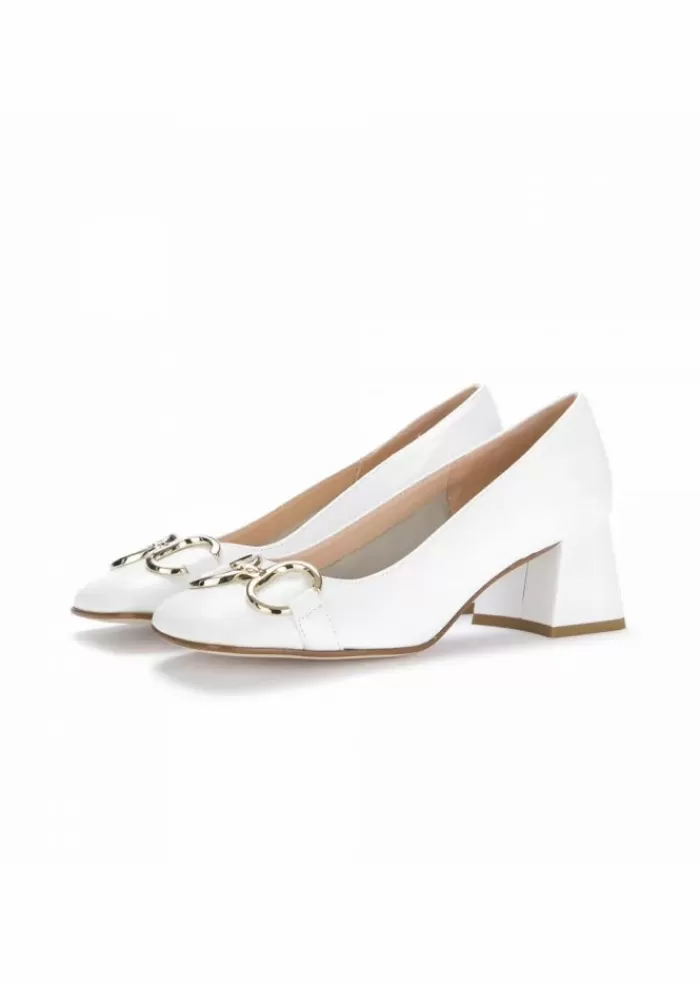 Flash Sale | Scarpe Tacco In Pelle Impero Bianco Tacco
