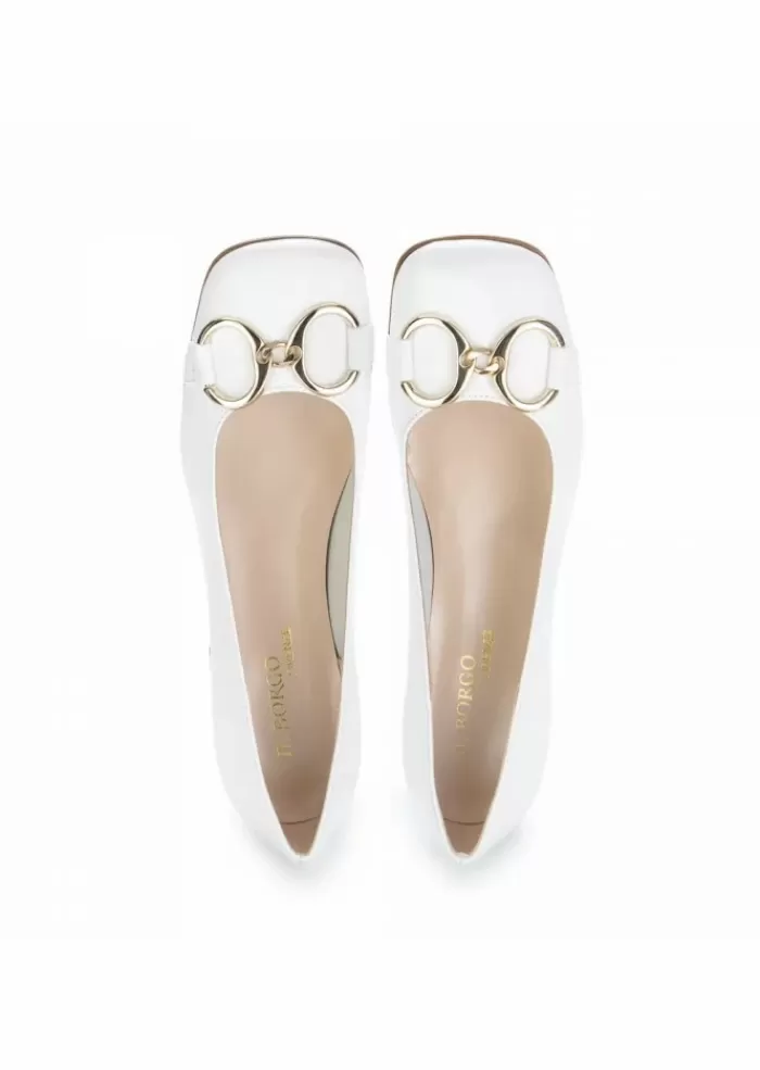 Flash Sale | Scarpe Tacco In Pelle Impero Bianco Tacco