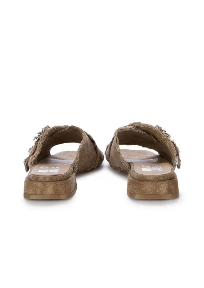 Fashion | Sandali Canvas Gioiello Marrone Sandali
