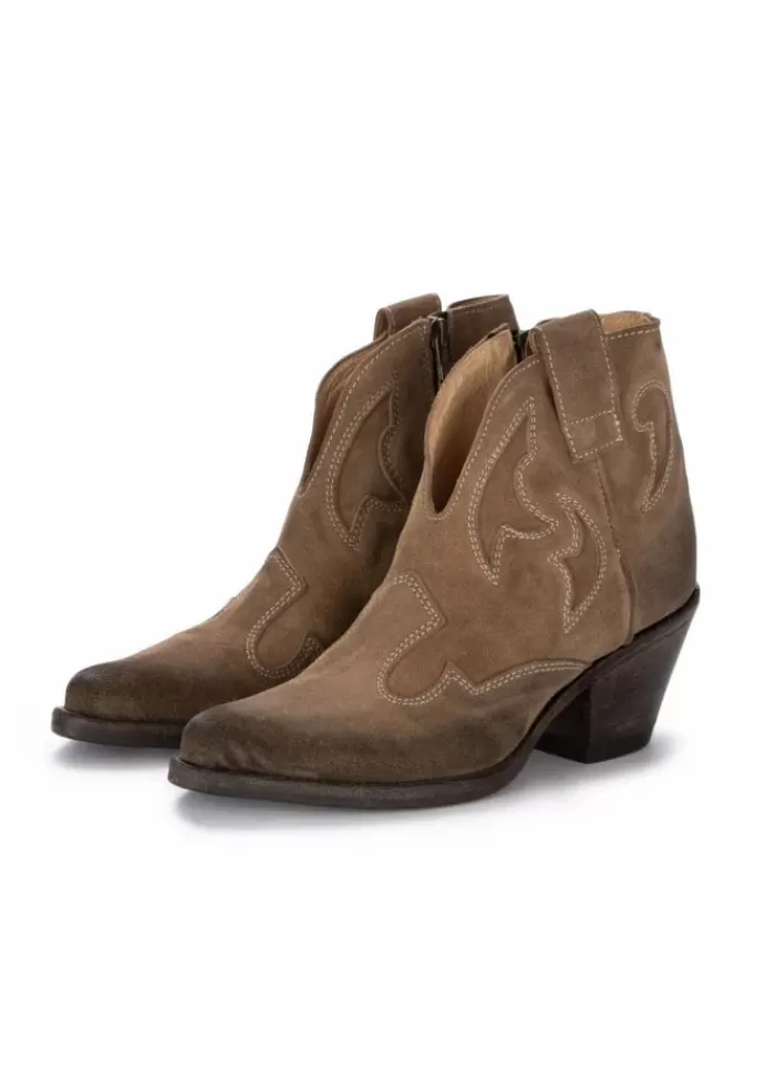 Cheap | Stivaletti Texani Camoscio Sabbia Marrone Stivali