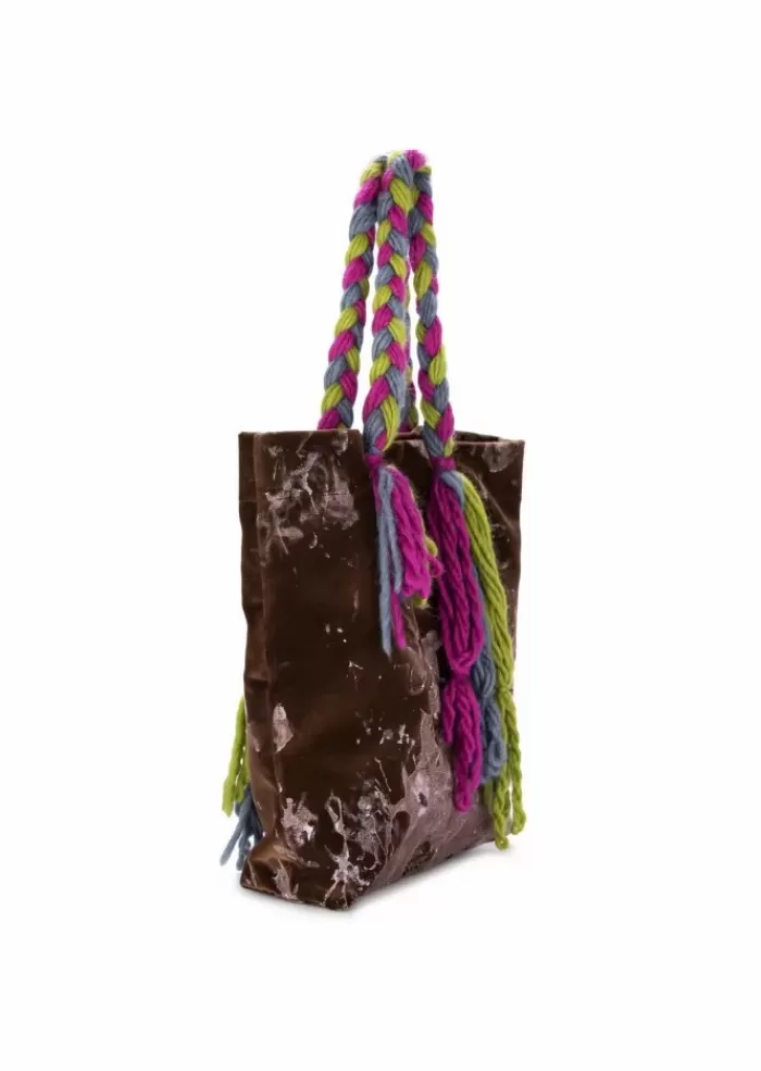 New | Borsa Shopper Italia Marrone Multicolor Borse A Spalla