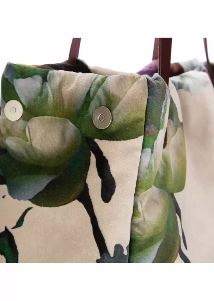 Best | Borsa Shopper Olanda Fiori Beige Borse A Spalla