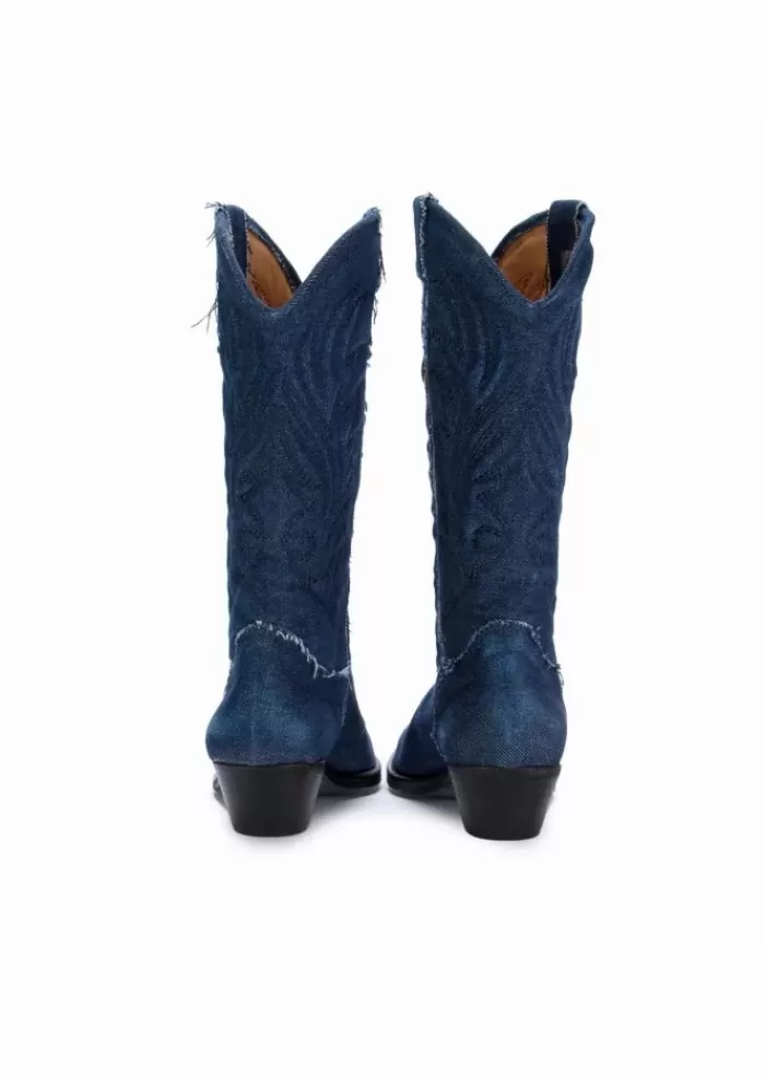 Outlet Lemare' | Stivali Texani Roy Blu Jeans Tacco