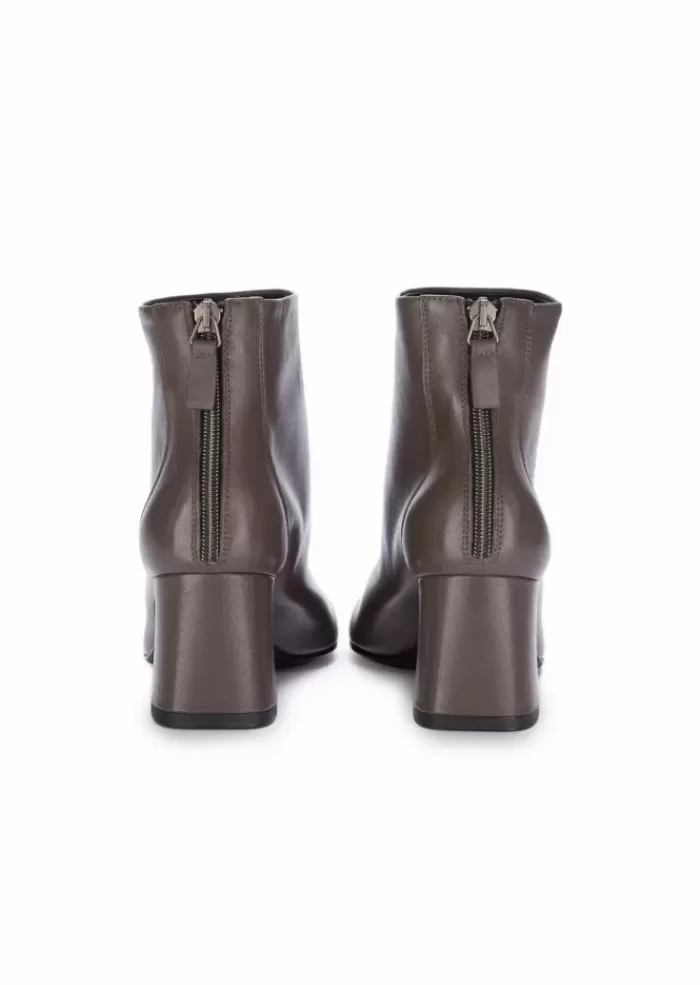 Outlet | Stivaletti Tacco Nappa Marrone Fango Stivali