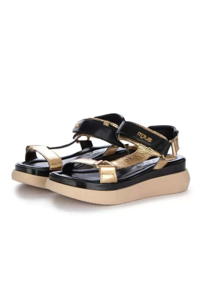 Outlet | Sandali Platform Oro Nero Sandali
