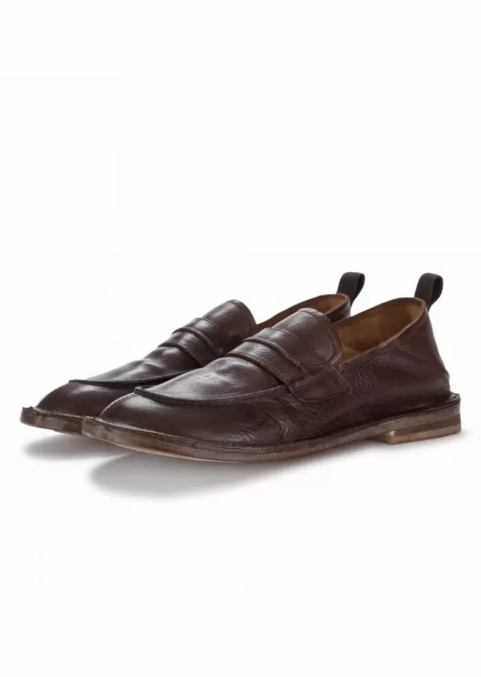 Outlet | Scarpa Mocassino Foderata In Pelle Toscano Marrone Mocassini