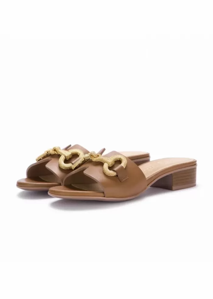 Hot | Mules Maia Gioiello Marrone Sandali