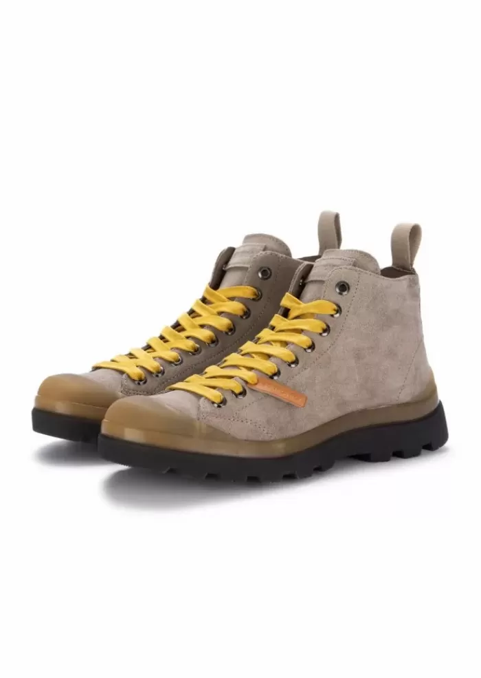 Store | Stivaletti Allacciati Camoscio Grigio Chiaro Stivali
