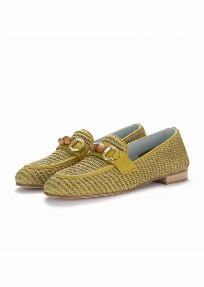 Flash Sale | Mocassini Thea Rafia Verde Mocassini