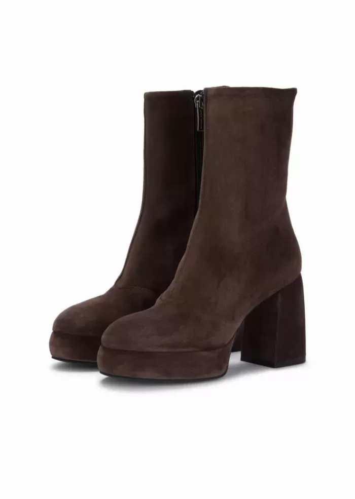 Outlet | Stivaletti Mifa Camoscio Marrone Stivali