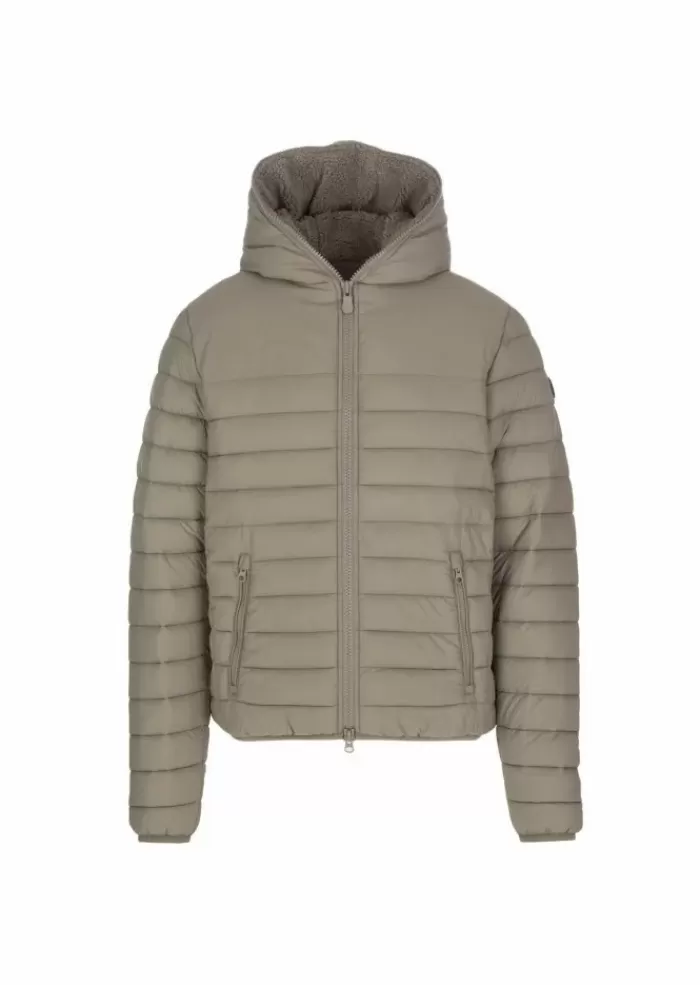 Fashion | Piumino Eco Teddy Gire17 Morus Grigio Tortora Piumini